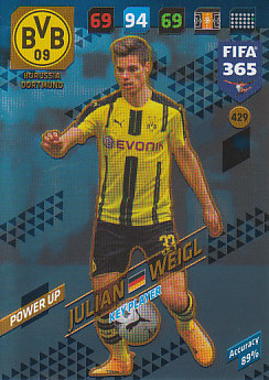 Julian Weigl Borussia Dortmund 2018 FIFA 365 Key Player #429